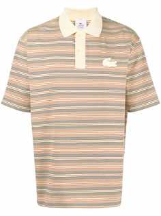 Lacoste полосатая рубашка поло с нашивкой-логотипом