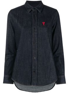 AMI Paris рубашка с монограммой Ami de Coeur
