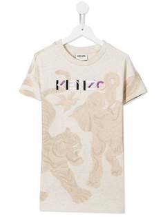 Kenzo Kids платье-футболка с логотипом