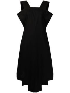 Yohji Yamamoto платье миди с приспущенными плечами