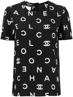 Chanel Pre-Owned футболка 1997-го года с логотипом