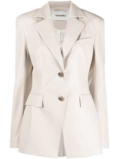 Nanushka однобортный пиджак Hathi