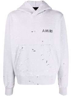 AMIRI худи с эффектом разбрызганной краски и логотипом
