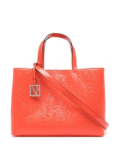 Armani Exchange сумка-тоут с монограммой