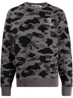 A BATHING APE® толстовка с камуфляжным принтом Bape