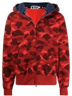 A BATHING APE® худи на молнии с камуфляжным принтом Bape