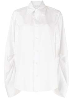 Yohji Yamamoto рубашка на пуговицах со сборками