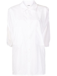 Yohji Yamamoto рубашка с драпировкой