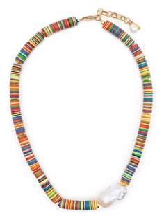 éliou 18” African disk bead necklace