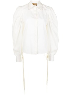 ANOUKI рубашка с фестонами на воротнике