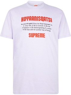 Supreme футболка с принтом Koyaanisqatsi