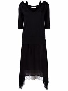 TWINSET платье миди с кружевом