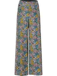PortsPURE брюки палаццо с цветочным принтом