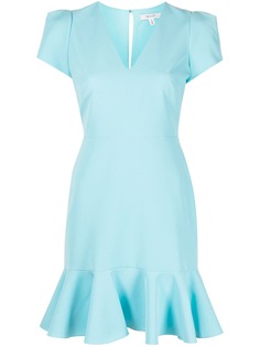Milly платье с V-образным вырезом и оборками