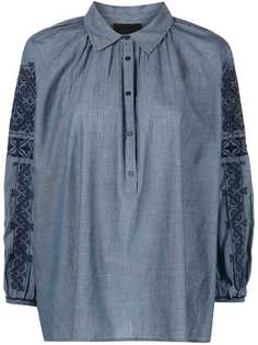 Nili Lotan блузка с вышивкой
