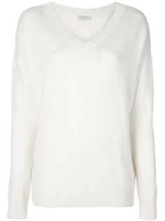 Brunello Cucinelli джемпер оверсайз с V-образным вырезом