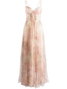 Marchesa Notte Bridesmaids платье Florence с цветочным принтом