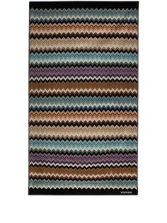 Missoni Home пляжное полотенце Adam с узором зигзаг