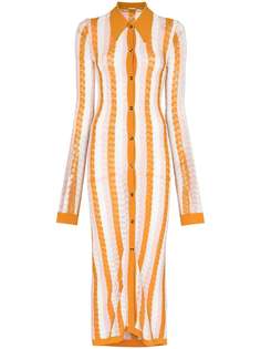 Dodo Bar Or полосатое платье-рубашка длины миди