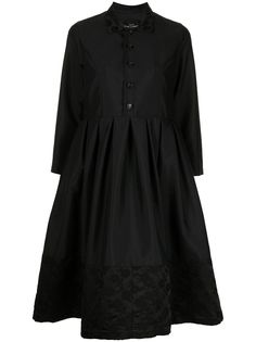 Comme Des Garçons Tricot платье-рубашка с цветочной вышивкой