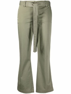 LIU JO расклешенные брюки с поясом