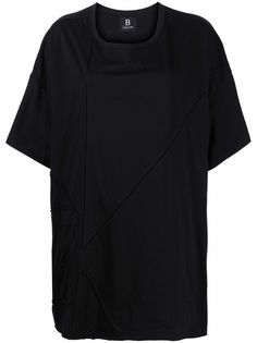 Yohji Yamamoto футболка оверсайз с открытыми швами