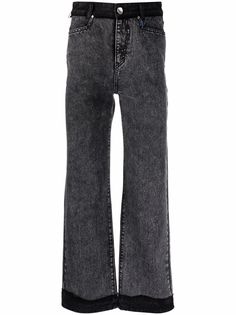 Ader Error джинсы широкого кроя со вставками