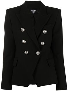 Balmain двубортный блейзер строгого кроя