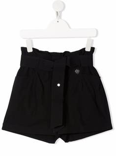 TWINSET Kids шорты с присборенной талией