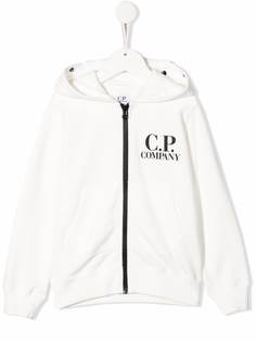 C.P. Company Kids худи на молнии с логотипом