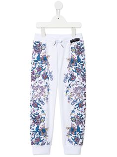 Givenchy Kids спортивные брюки с цветочным принтом
