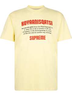 Supreme футболка с принтом Koyaanisqatsi