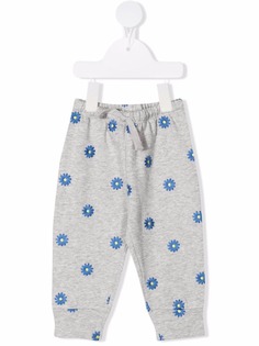 Stella McCartney Kids спортивные брюки с цветочной вышивкой