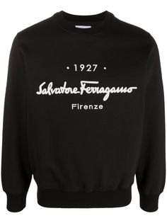 Salvatore Ferragamo толстовка с круглым вырезом и логотипом