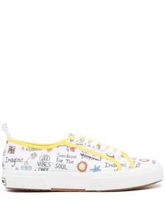 Mira Mikati кеды с принтом из коллаборации с Superga