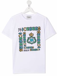 Iceberg Kids футболка с графичным принтом