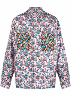 PAUL SMITH рубашка в технике пэчворк