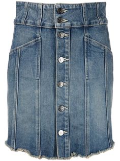 Veronica Beard джинсовая юбка Flora с завышенной талией