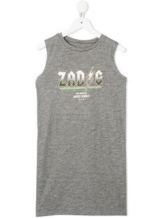 Zadig & Voltaire Kids платье без рукавов с логотипом