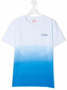 Mc2 Saint Barth Kids футболка с принтом тай-дай и логотипом