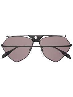 Alexander McQueen солнцезащитные очки-авиаторы Abstract