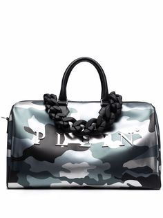 Philipp Plein дорожная сумка с камуфляжным принтом