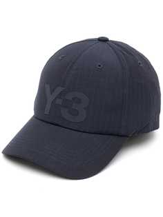Y-3 клетчатая кепка с логотипом
