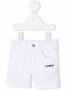 Iceberg Kids джинсовые шорты с вышитым логотипом