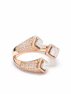 Monan кольцо из желтого золота с бриллиантом