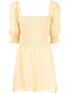 Reformation платье мини Elle с объемными рукавами