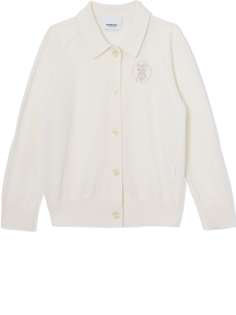 Burberry Kids кардиган с монограммой