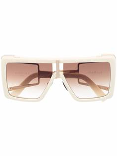 Balmain Eyewear солнцезащитные очки в квадратной оправе