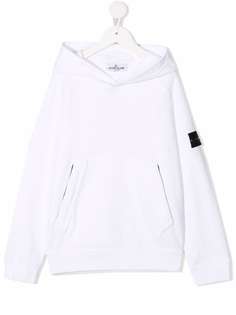 Stone Island Junior худи с нашивкой-логотипом