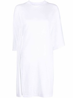 MM6 Maison Margiela драпированное платье-футболка